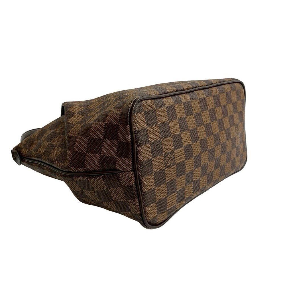 LOUIS VUITTON Authentic Brown Damier Leather Tote Bag - Picture 7 of 10